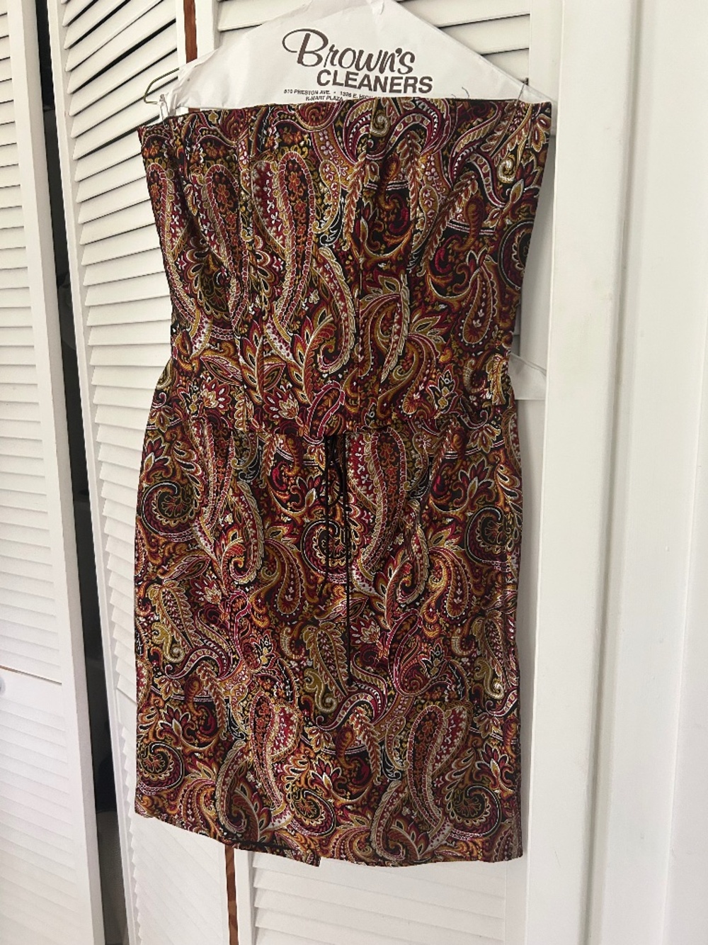 Vintage brocade Nicole Miller bustier & skirt